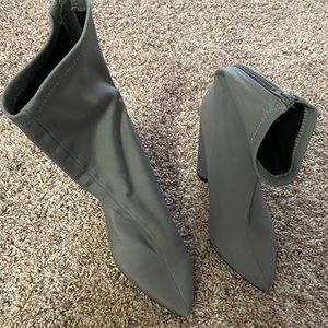 Gray boots